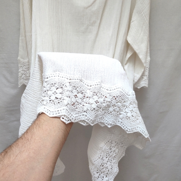 NWT Talbots white Shift Dress womens plus size 3X new crochet cotton - Picture 13 of 14